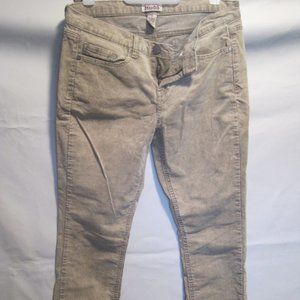 Mudd Jeans Women’s Skinny Pants Size 11 Regular Tan Beige Velvety Corduroy Y2K